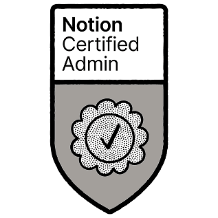 Notion Certified Admin バッジ